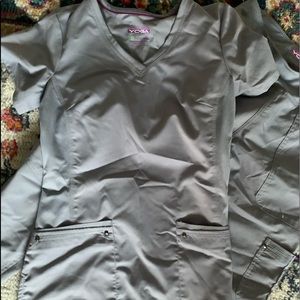 SUPER CUTE AND COMFY cool gray scrubs